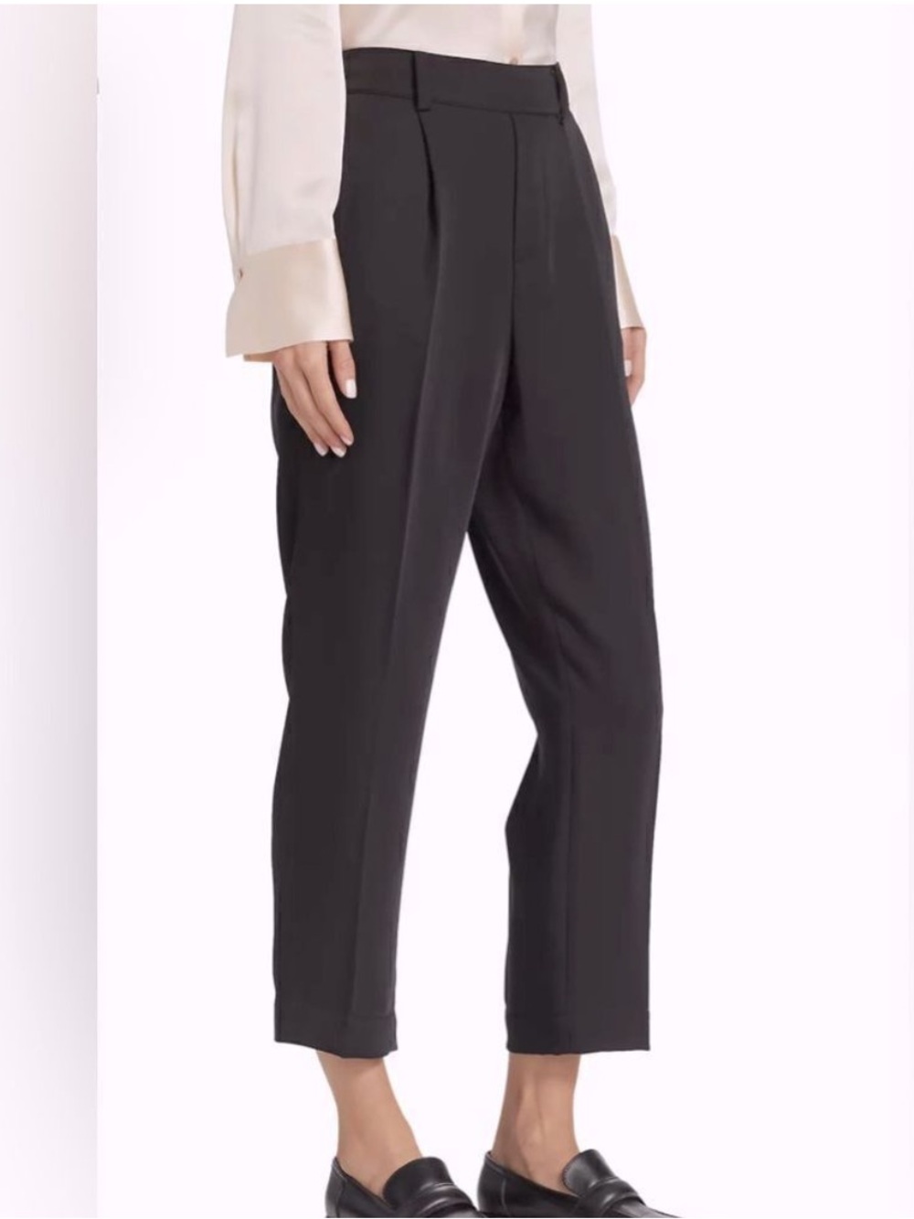 Vince Tapered Pull On Pants in Black